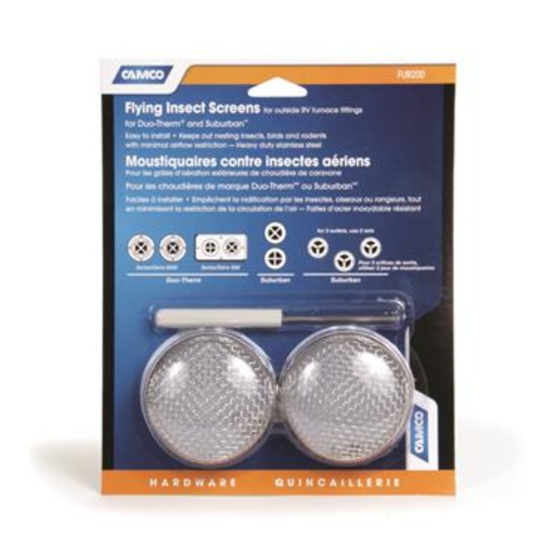 Camco Insect Screen for Suburban or DuoTherm Furnace, Pack of 2