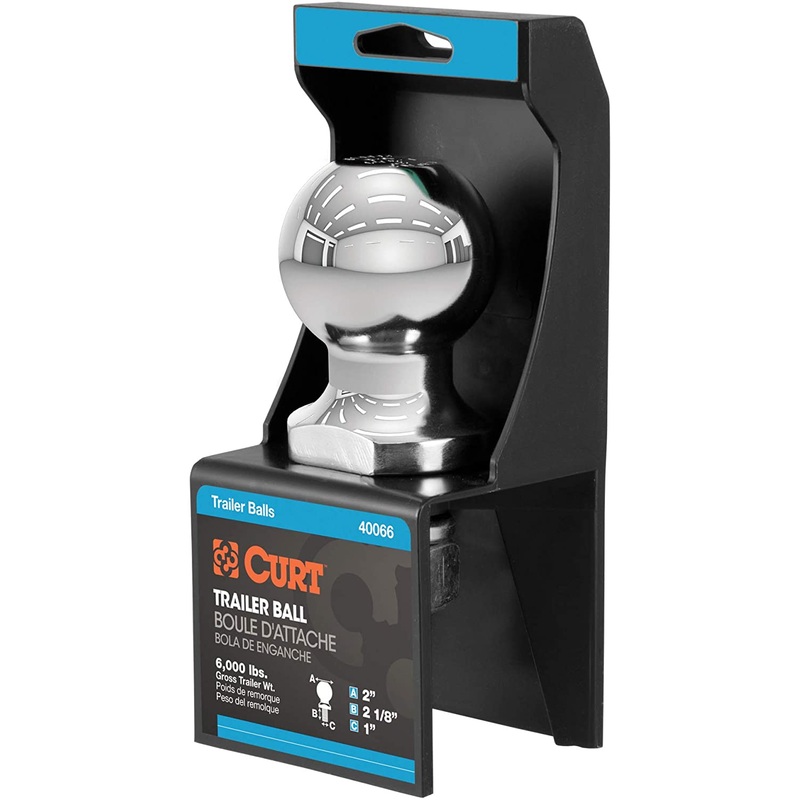 CURT Trailer Hitch Ball 2 x 1 x 2-1/8