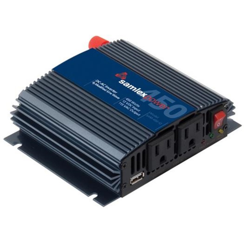 SamlexPower Sam Series 450W Modified Sine Wave Inverter with USB Charge Port