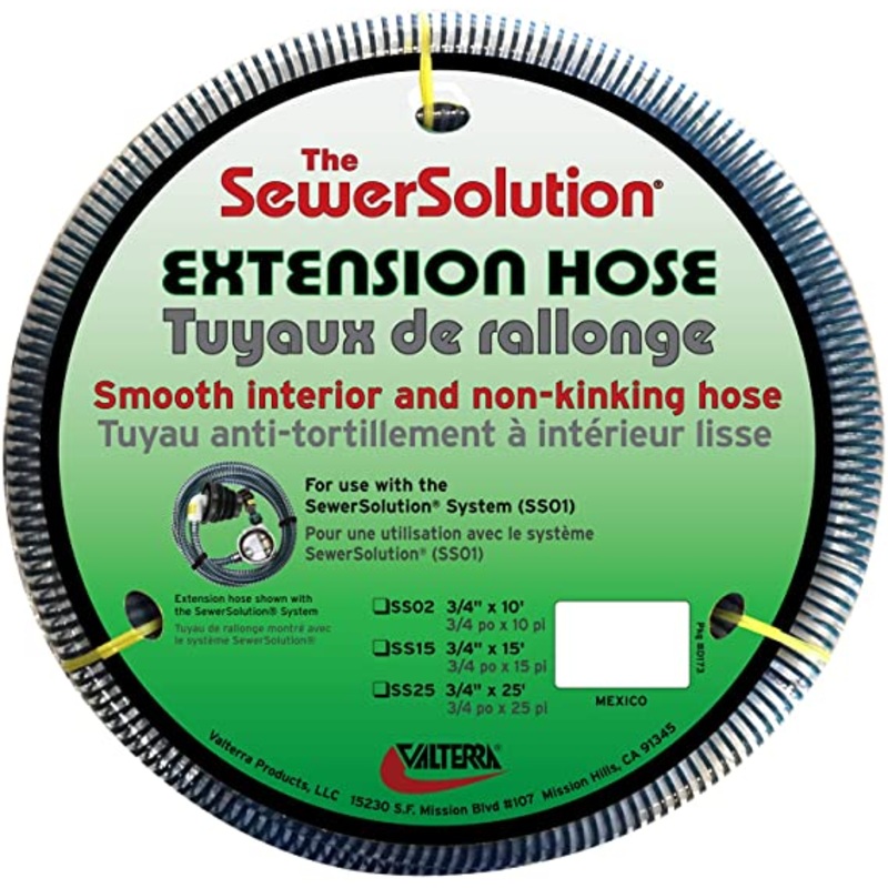 Valterra The SewerSolution System RV Waste Extension Hose, 10 Feet