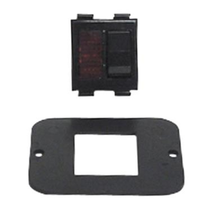 Airstream Dometic Atwood Water Heater Switch with Plate, Black – 500933