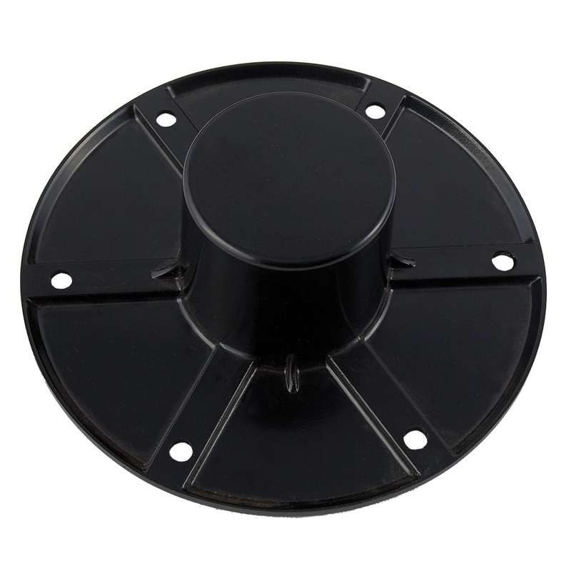 AP Products Round Flush Mount Base Only, Black