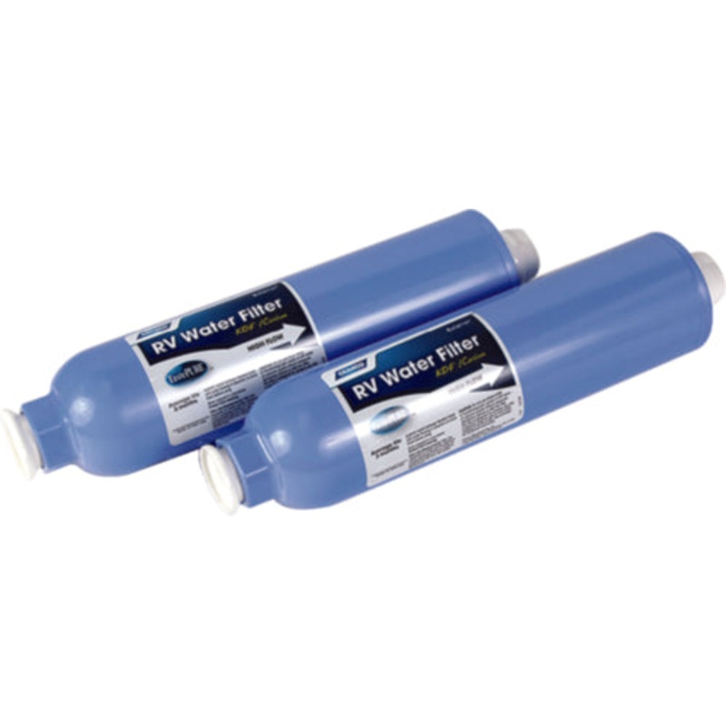 Camco Tastepure KDF Carbon Water Filters Only, Pack of 2 OR Replacement Hose Adapter