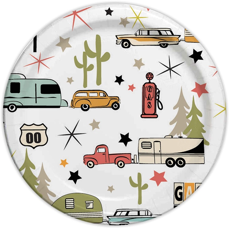 Camp Casual Eco-Friendly 8 1/2 Paper Plates 24 ct – Road Trip