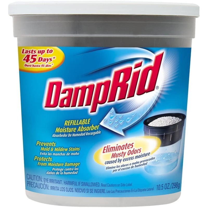 DampRid Refillable Moisture Absorber, Fragrance Free, 10.5-Ounce