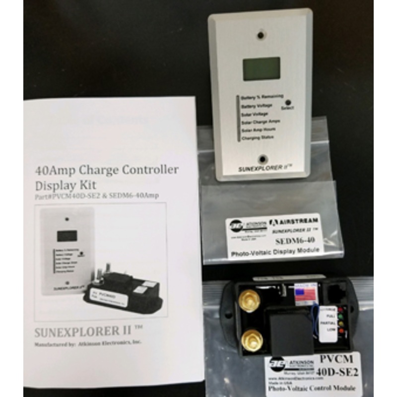 NLA Airstream Solar Panel Combo Kit Charge Control with Digital Display – 513247
