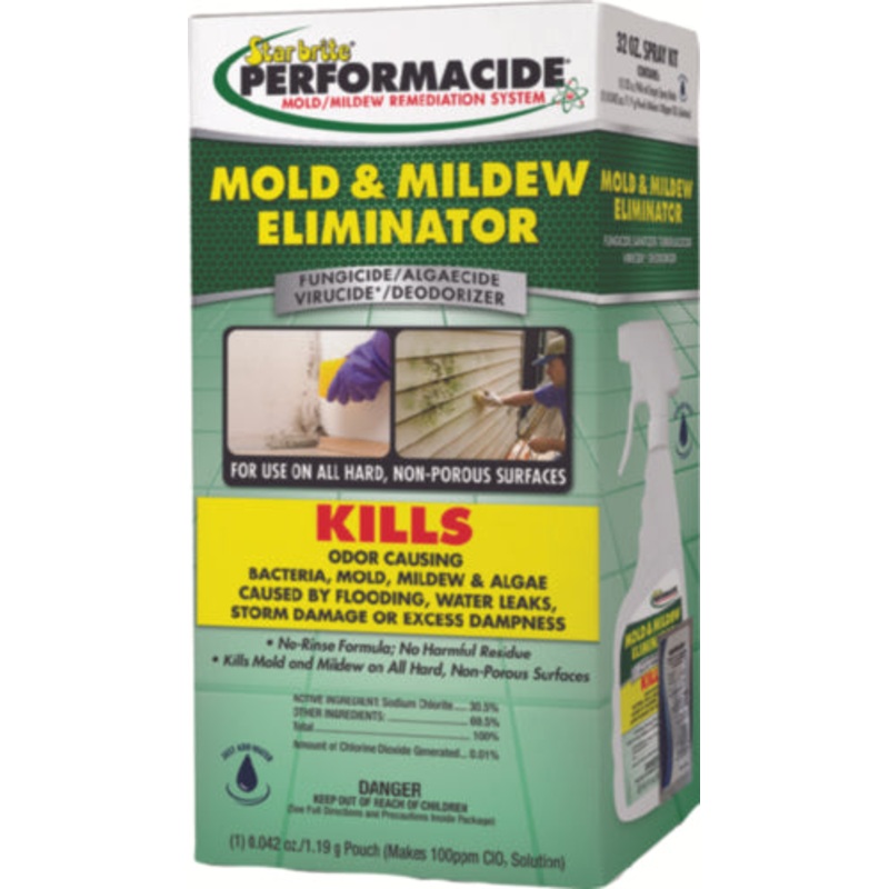 Starbrite Mold & Mildew Eliminator, Quart Size Kit