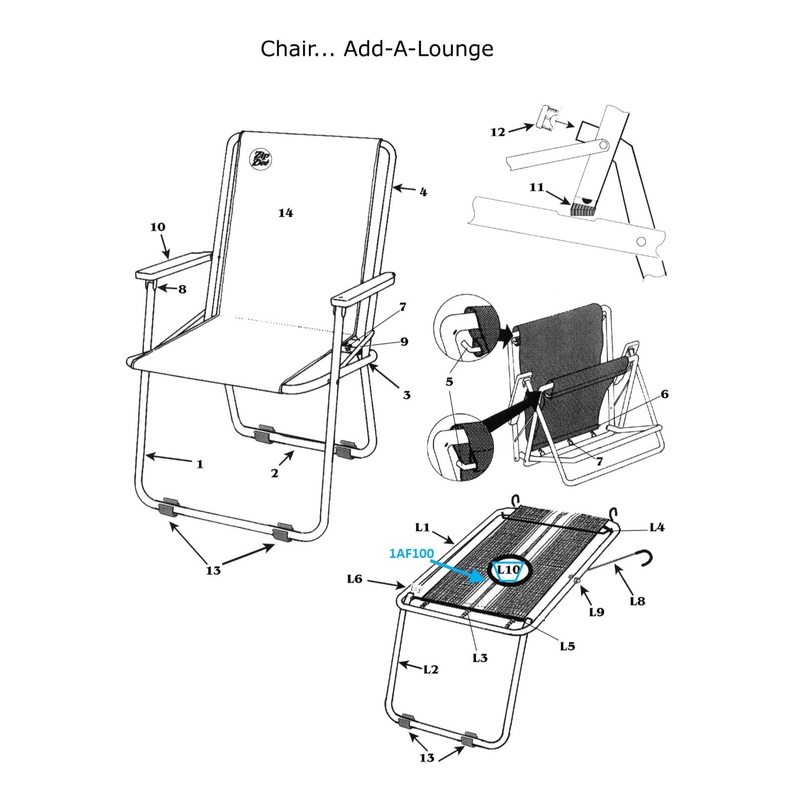 Zip Dee 14-1/4 Lounge Fabric, Standard (Various Colors) – 1AF100