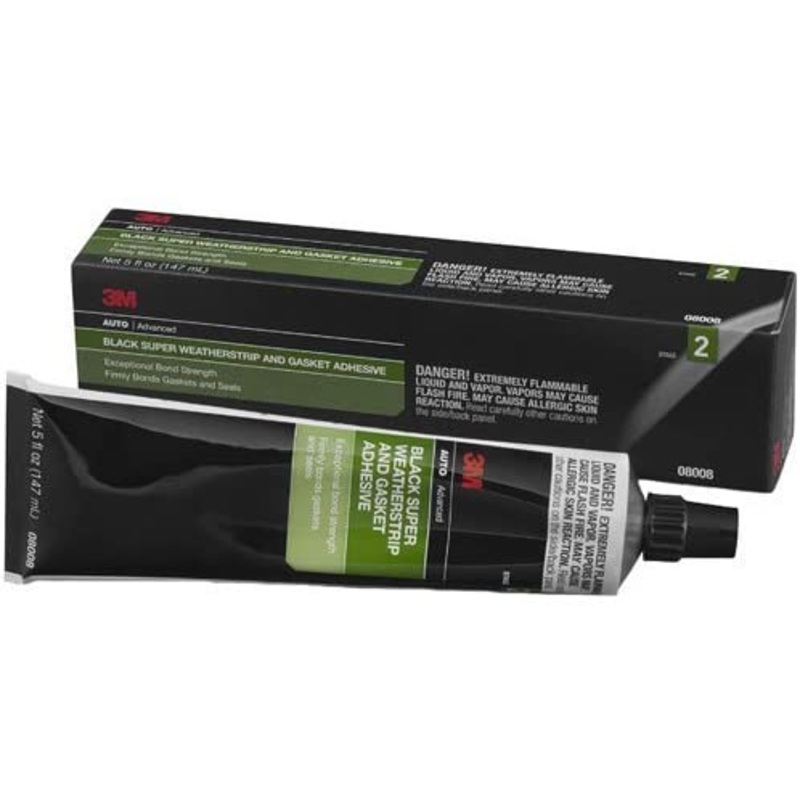 3M Black Super Weatherstrip and Gasket Adhesive, 5 fl oz