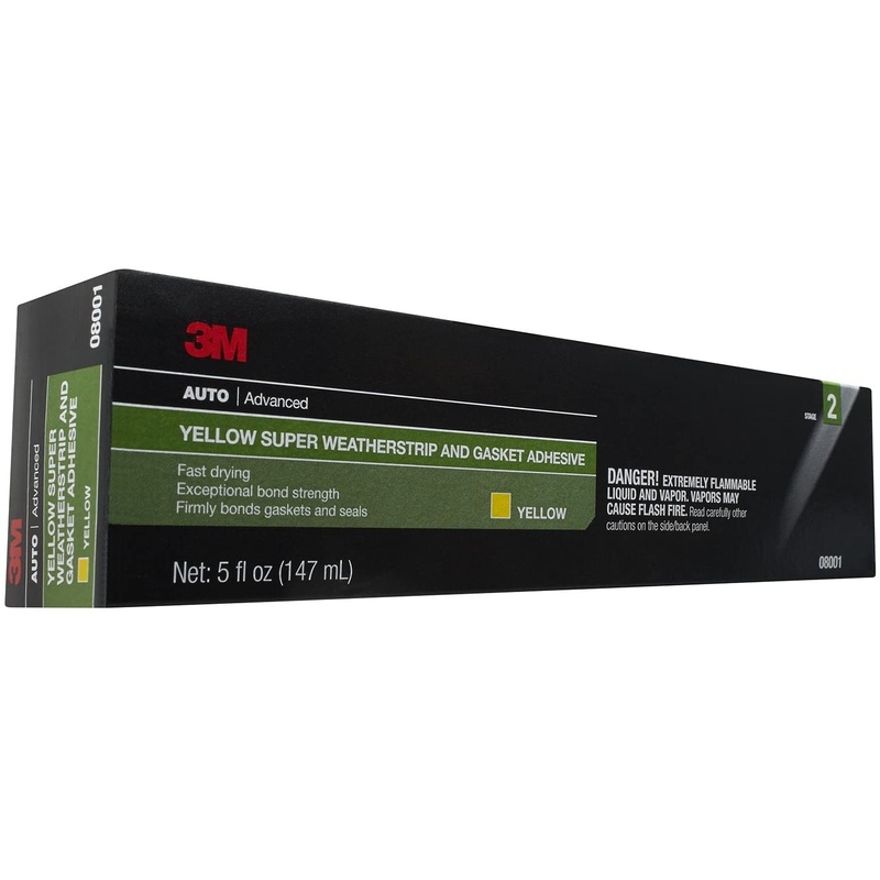 3M Super Weatherstrip and Gasket Adhesive, Yellow, 5 fl oz