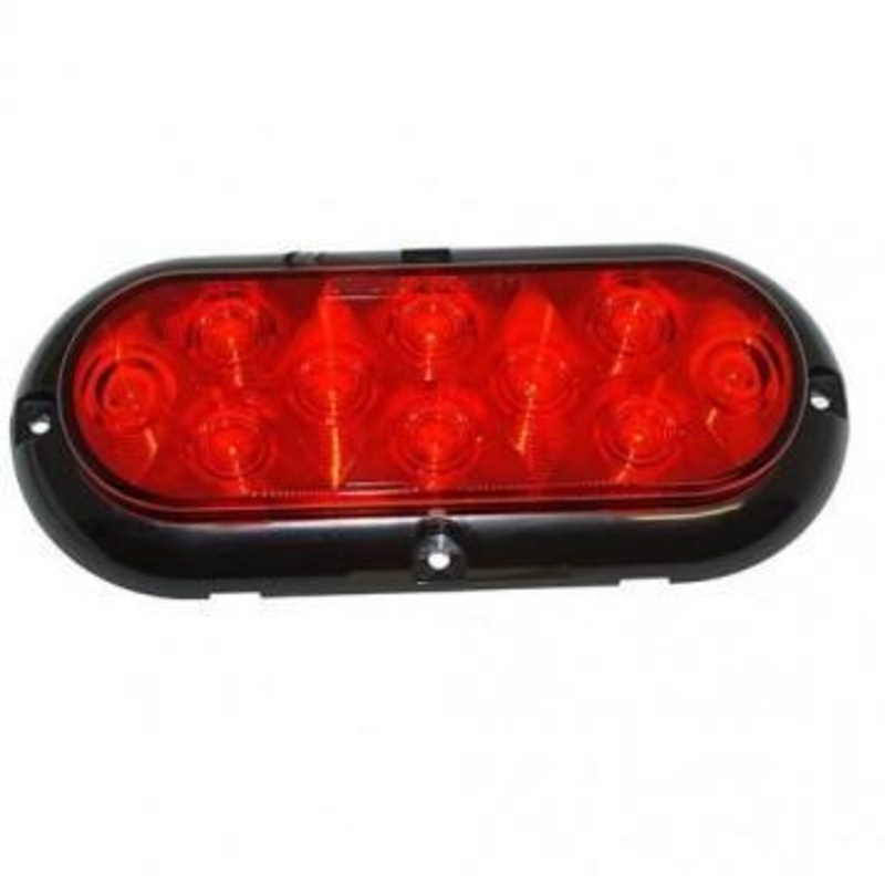 Airstream 6 Oval Red LED Taillight with Pigtail (no gasket or bezel) – 512425-01