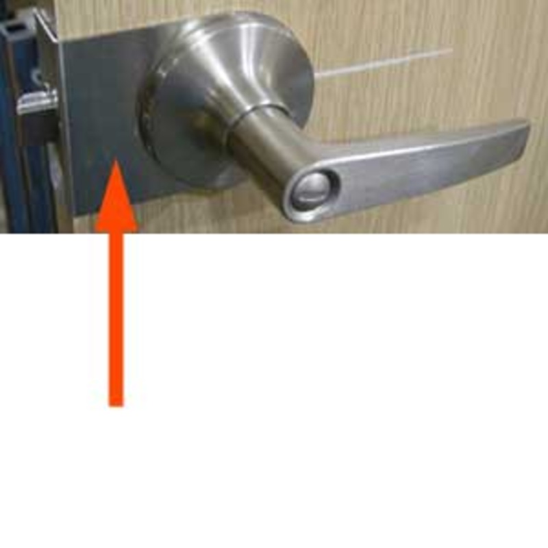 Airstream Bath Door Handle Cover Plate, Brushed Nickel – 454320