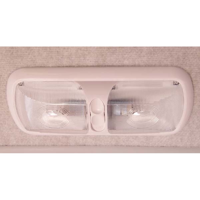 Airstream Incandescent Double Light with Single Switch, White Lens – 512243
