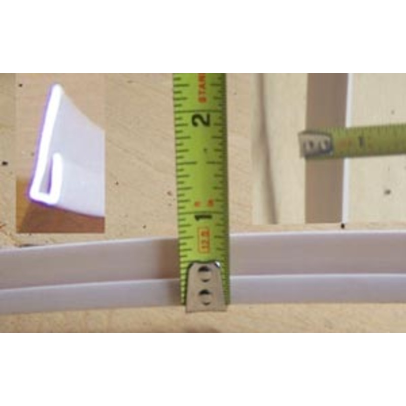 Airstream J Trim, White, Roll of 12 Feet – 200019