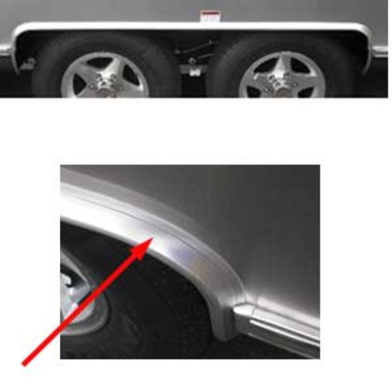 Airstream Pre-Bent Tandem Outer Wheel Well Trim – 684936//114004-02
