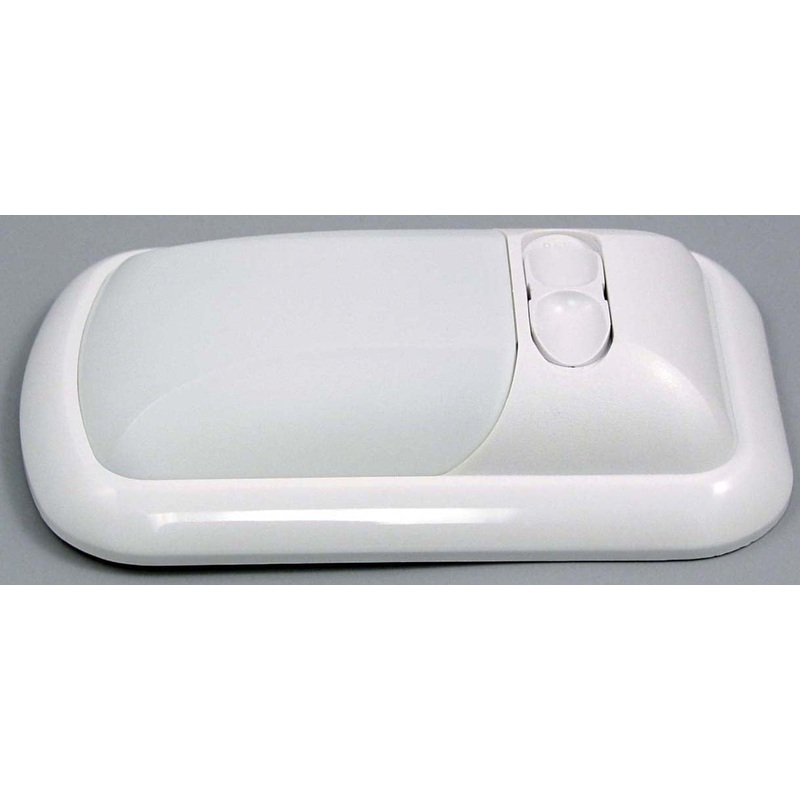 Airstream Single Switch Incandescent Light with White Lens – 512242-101