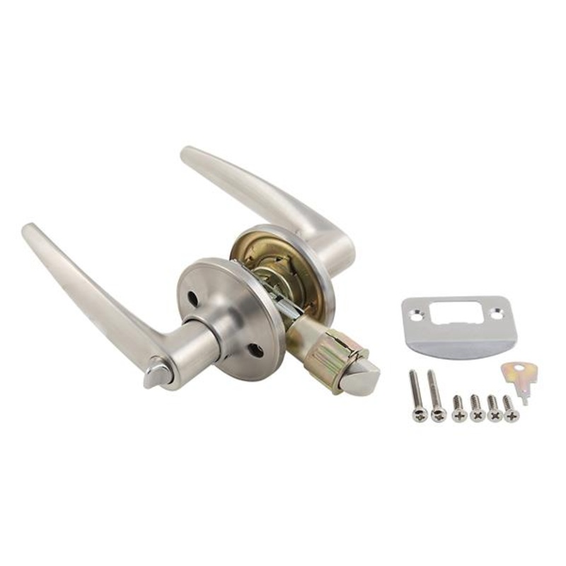 AP Products Entry Door Lock, Stainless Steel Finish