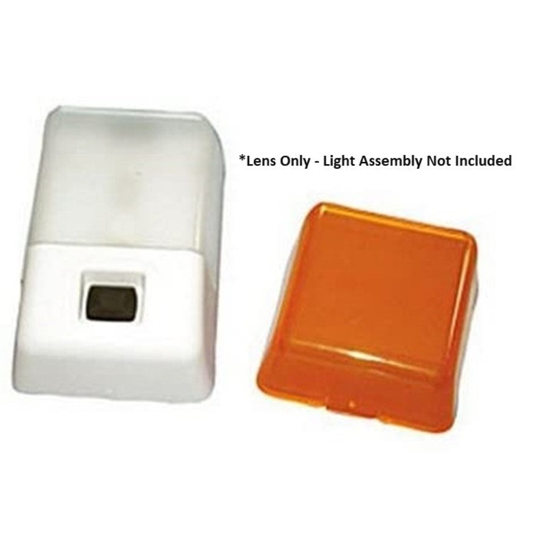 Fasteners Unlimited Porch Light Lens, Amber