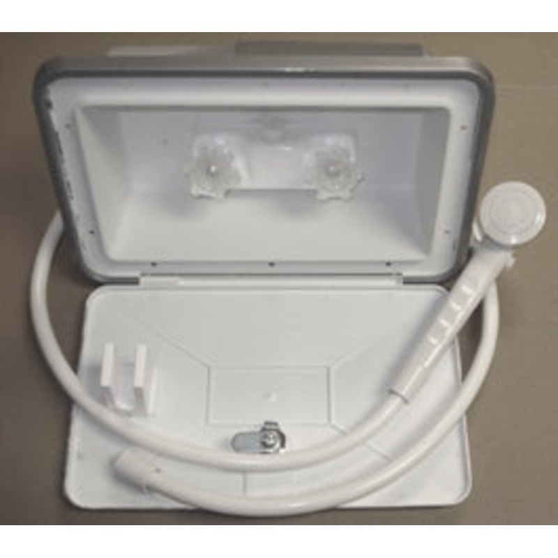 NLA Airstream 2006-2012 Exterior Shower Compartment with Door and Faucet, Gray – 601876