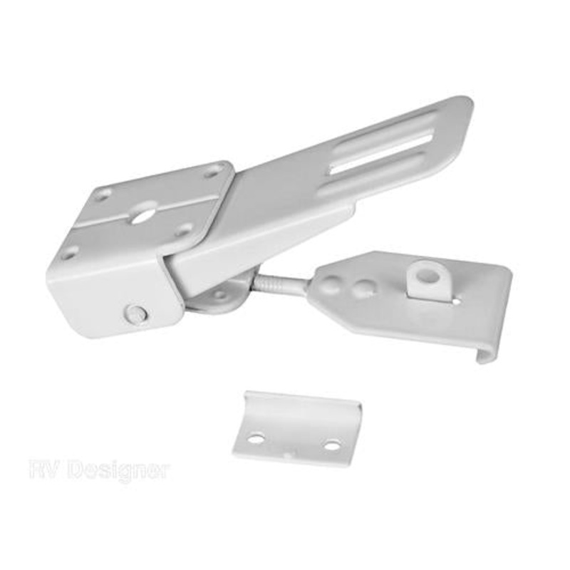RV Designer Camper Door Latch – Locking, White