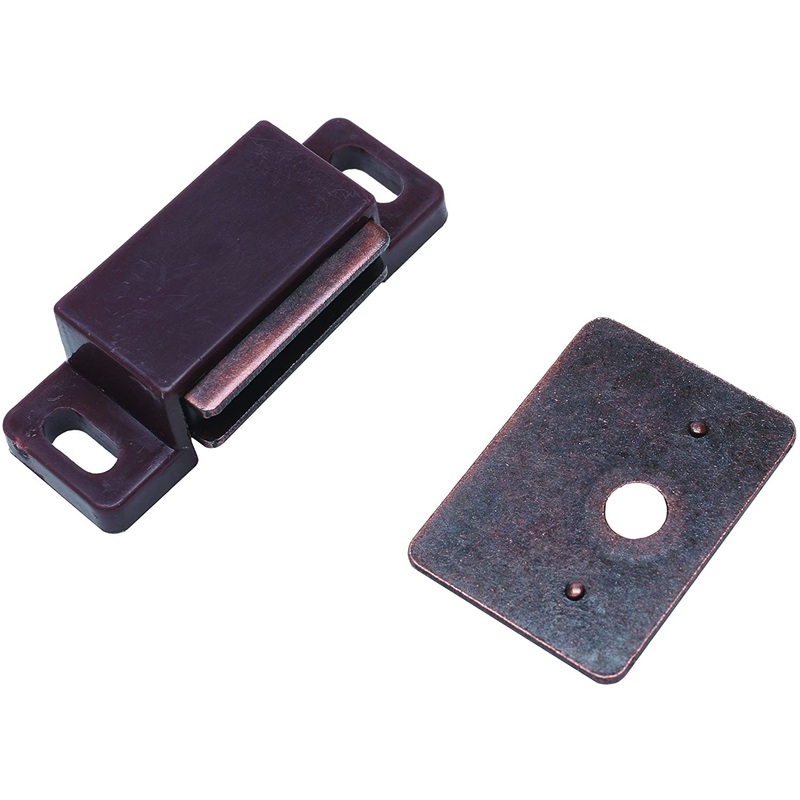 RV Designer Magnetic Catch with Flat Plate, Set of 2