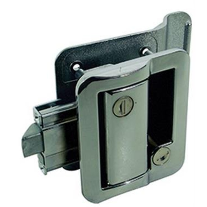 Wesco/Fastec Travel Trailer Lock With Deadbolt – Chrome