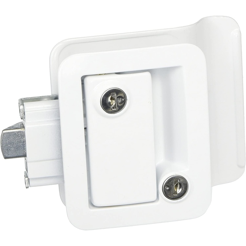Wesco/Fastec Travel Trailer Lock With Deadbolt – White