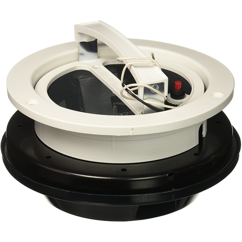Airstream 12V Ventilator Bath Exhaust Fan, White Garnish with Black Cover – 690266-01