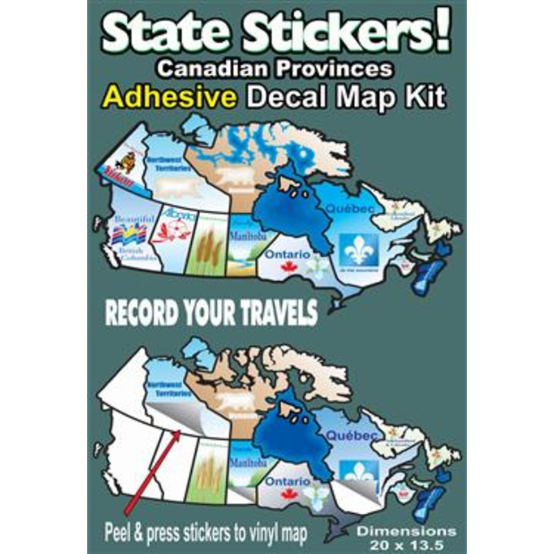 Canada Travel Sticker Map