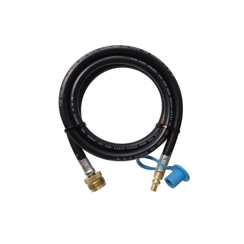 MB Sturgis 1/4 ID x 10′ L Propane Hose for Throwaway Bottle, Quick Disconnect