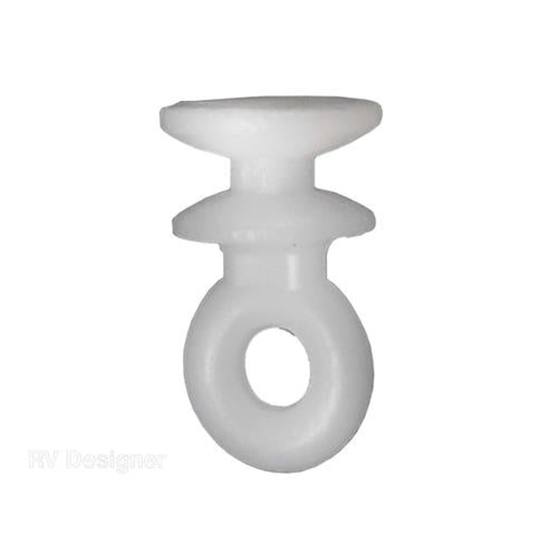 RV Designer Large Sliding Eye Curtain Carrier, Pack of 14