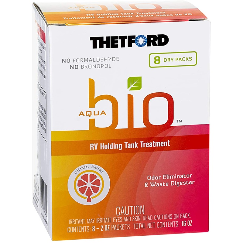 Thetford Aquabio Dri Pack Holding Tank Treatment, 2 oz., Pack of 8
