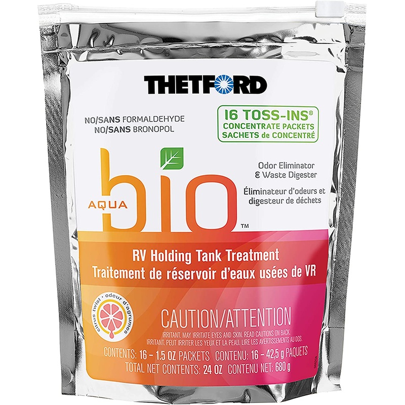 Thetford Aquabio Toss-In Pack Holding Tank Treatment, 1.5 oz., Pack of 16