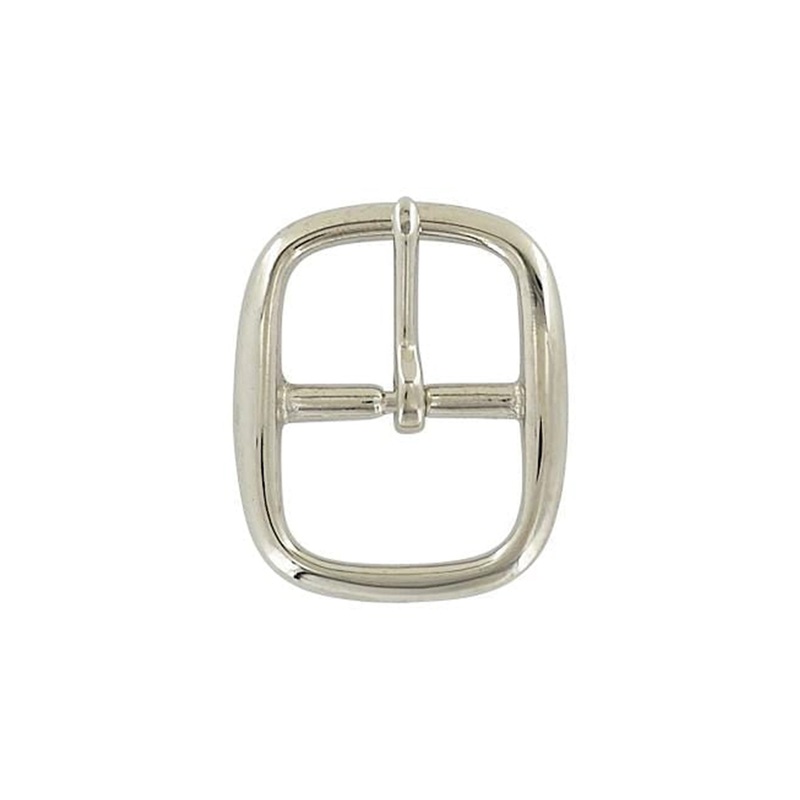 1 1/4 Nickel, Center Bar Buckle, Solid Brass, #C-1341-SBN