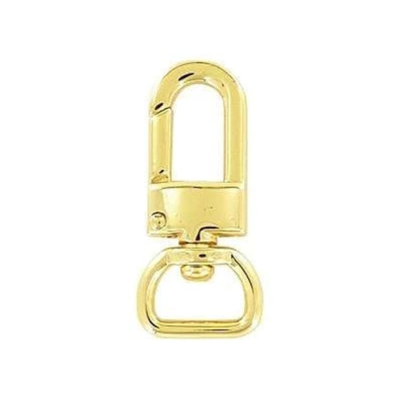 1/2 Shiny Gold, Lever Swivel Snap Hook, Zinc Alloy-PK5, #P-2765-GOLD