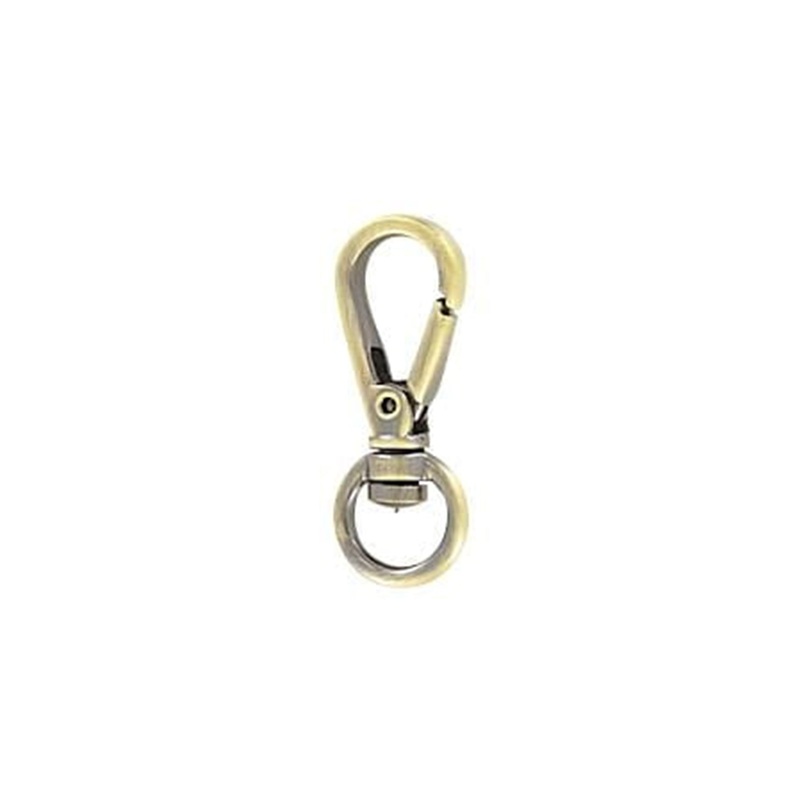 1/4 Antique Brass, Lever Swivel Snap Hook, Zinc Alloy-PK5, #P-3128-ANTB