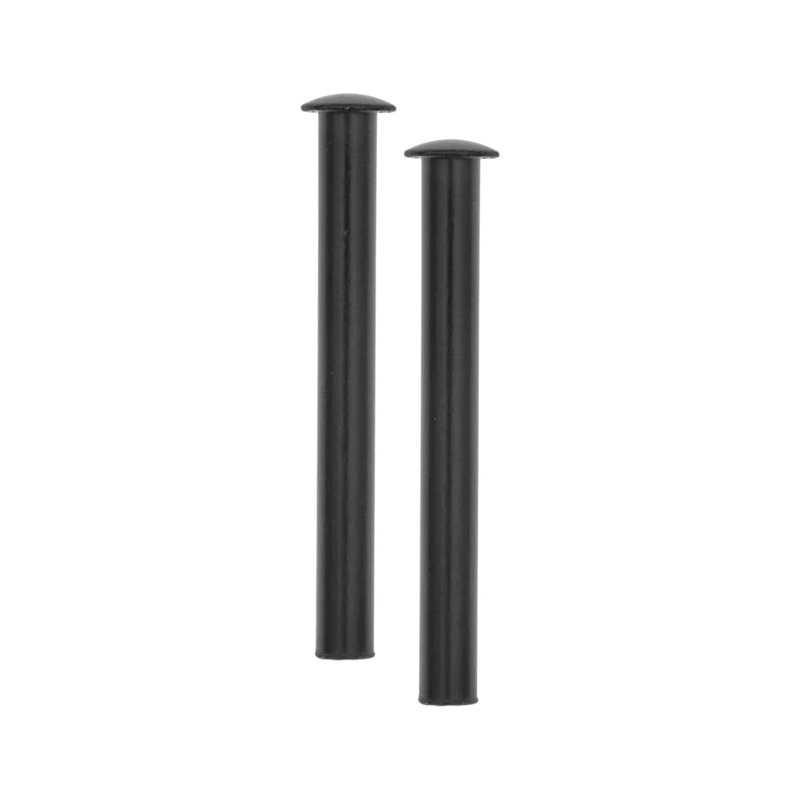2 Black, Tubular Rivet, Steel – 12 pk, #L-2203