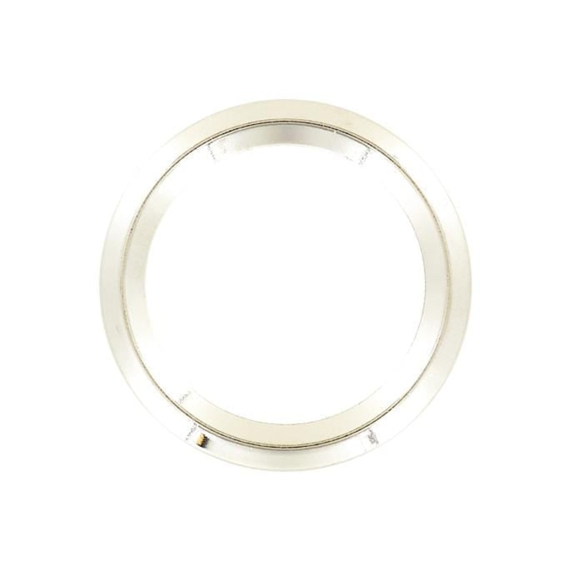 2 Shiny Nickel, Beveled Round Ring, Zinc Alloy, #P-2880-NIC
