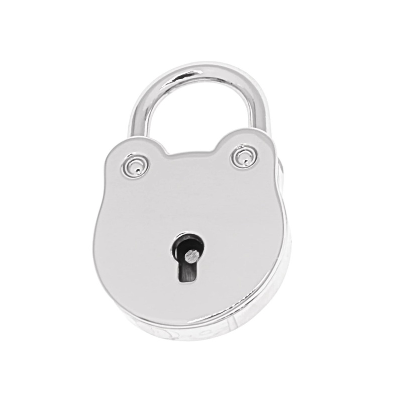 5/8 Shiny Nickel, Padlock, Zinc Alloy, #L-3311-NIC