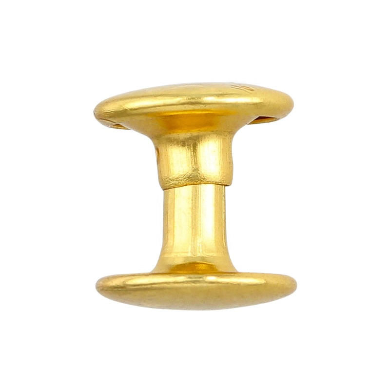 8mm Gold, Double Cap Jiffy Rivet, Iron – PK100, #A-313-GOLD