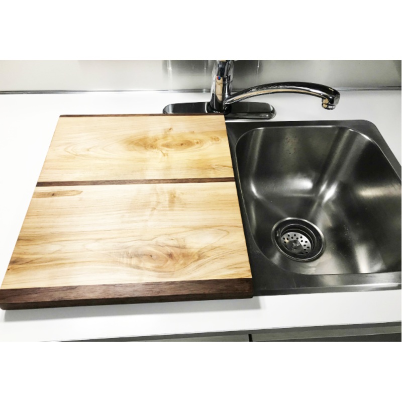 Airstream Bambi Sink Cover, Wood, For One Bowl of 27 x 16 Double Sinks