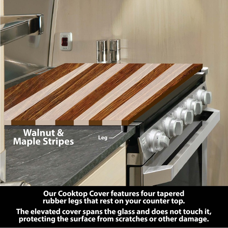 Airstream Trade Wind & Pottery Barn Cooktop Cover, Stove Top, Protects Glass Lid