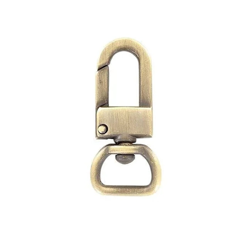 1/2 Antique Brass, Lever Swivel Snap Hook, Zinc Alloy-5pk, #P-2765-ANTB