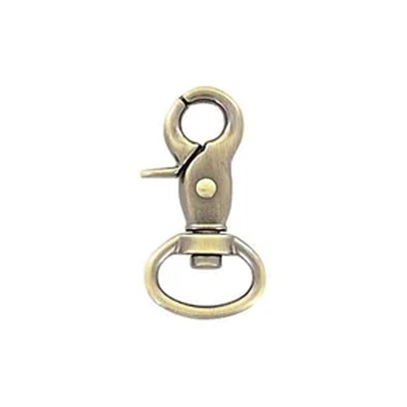 1/2 Antique Brass, Trigger  Swivel Snap Hook, Zinc Alloy-PK5, #P-2827-ANTB