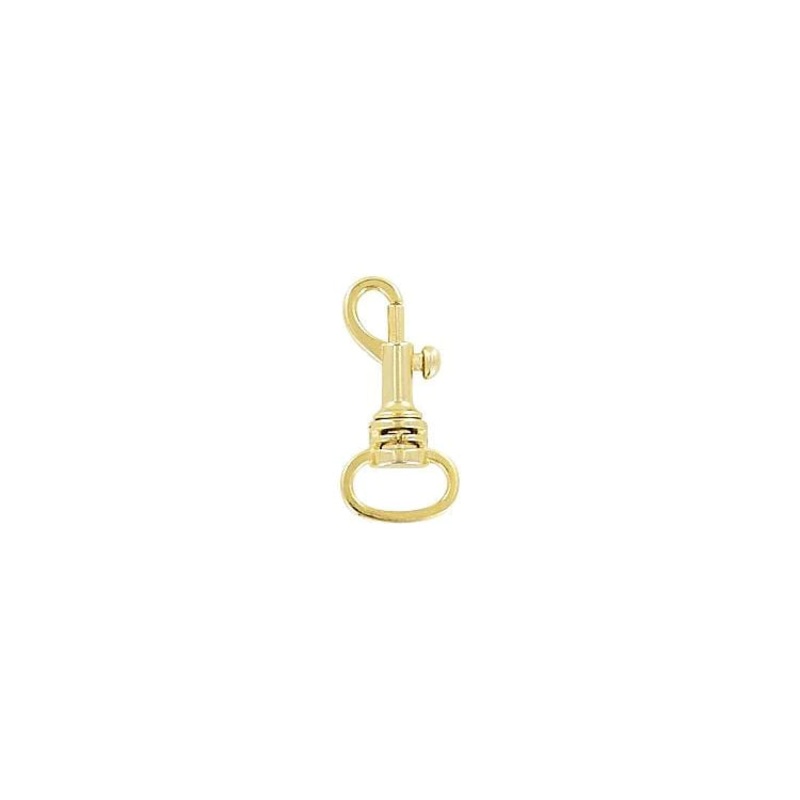 1/2 Gold, Bolt Swivel Snap Hook, Zinc Alloy-PK4, #P-1723-GOLD