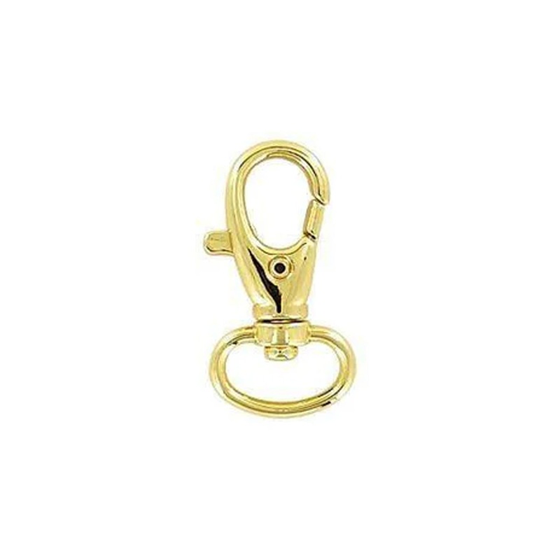 1/2 Shiny Gold, Trigger  Swivel Snap Hook, Zinc Alloy-PK5, #P-1276-GOLD