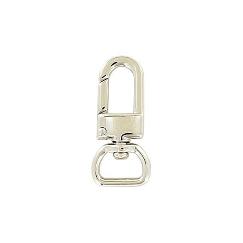 1/2 Shiny Nickel, Lever Swivel Snap Hook, Zinc Alloy-PK5, #P-2765-NIC