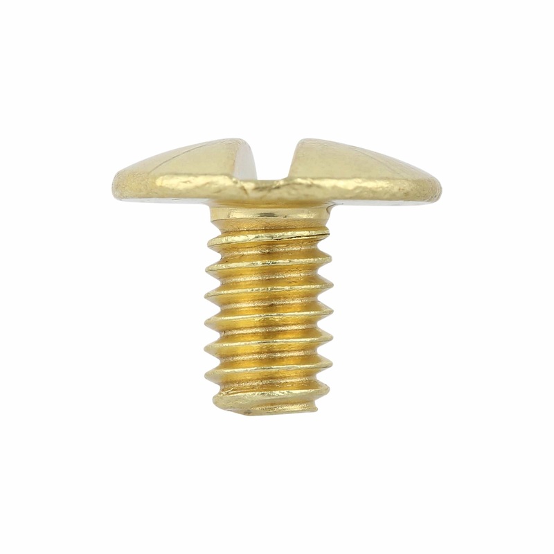 1/4 Brass, Screw Only, Solid Brass PK10, #L-156SC-1-4-SB