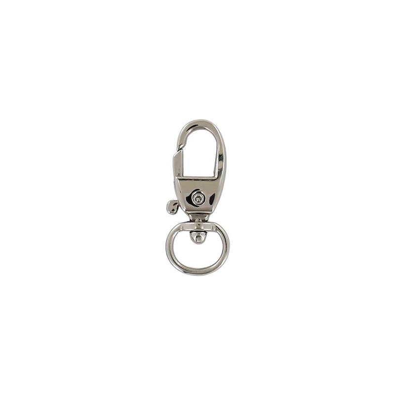 1/4 Shiny Nickel, Swivel Snap Hook, Zinc Alloy-PK5, #P-2572-NIC