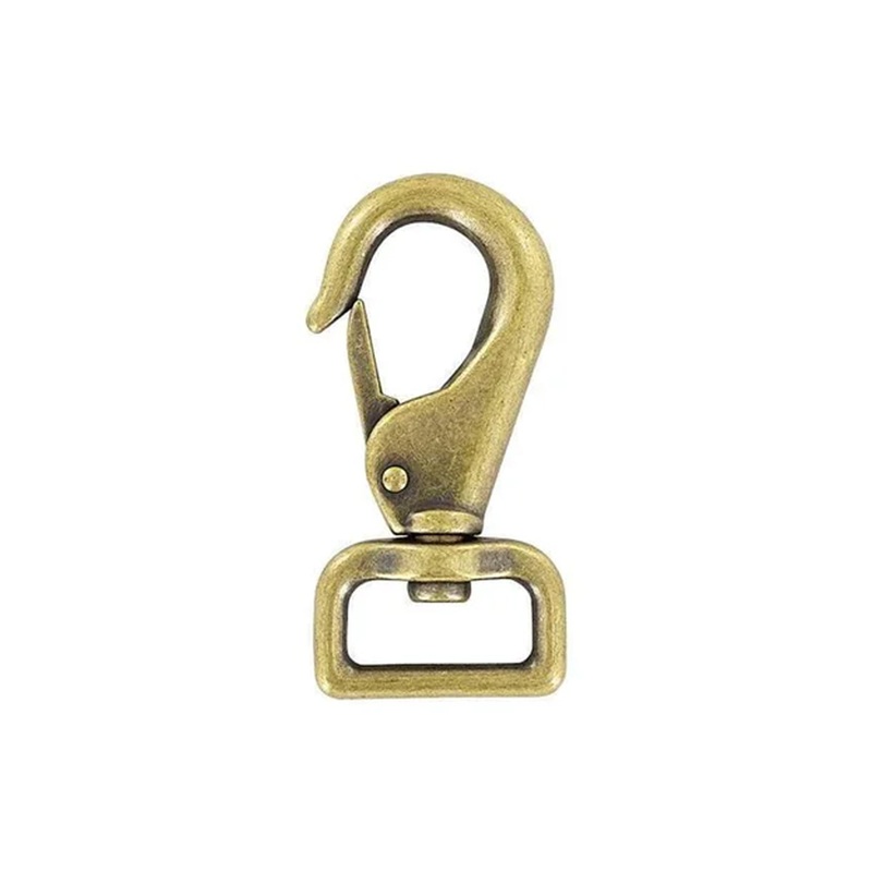 1 Antique Brass, Lever Swivel Snap Hook, Zinc Alloy, #P-2900-ANTB